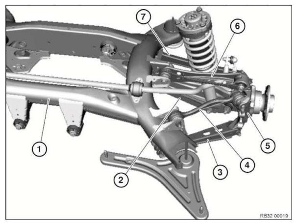 BMW X3 Service & Repair Manual - Rear axle: wheel alignment check must