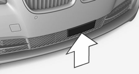 BMW X3. Radar sensor