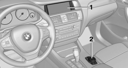 BMW X3. Control elements