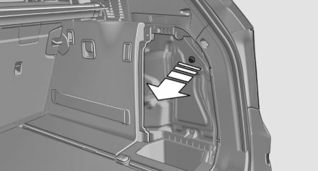 BMW X3. Manually unlocking fuel filler flap