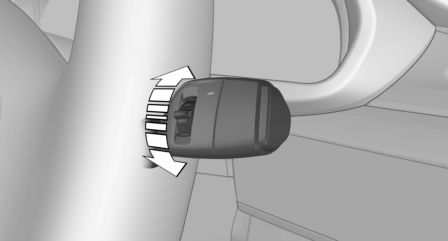 BMW X3. Setting the frequency or sensitivity of the rain sensor