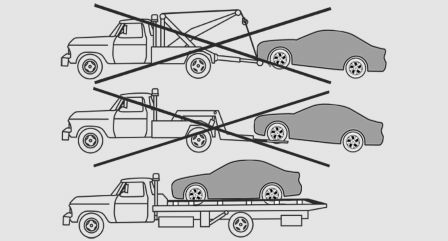 BMW X3. Tow truck