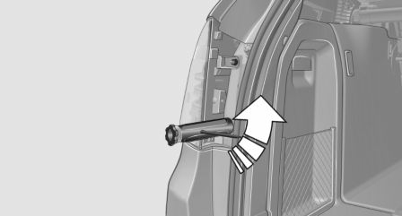 BMW X3. Removing the exterior tail lamp